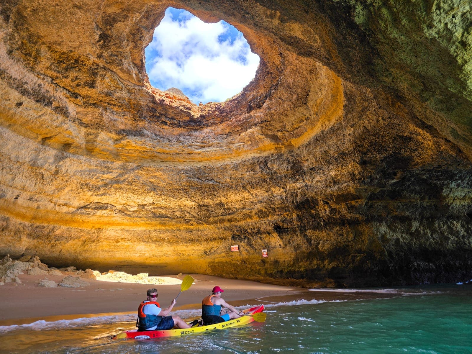 Kayak tour in Benagil cave