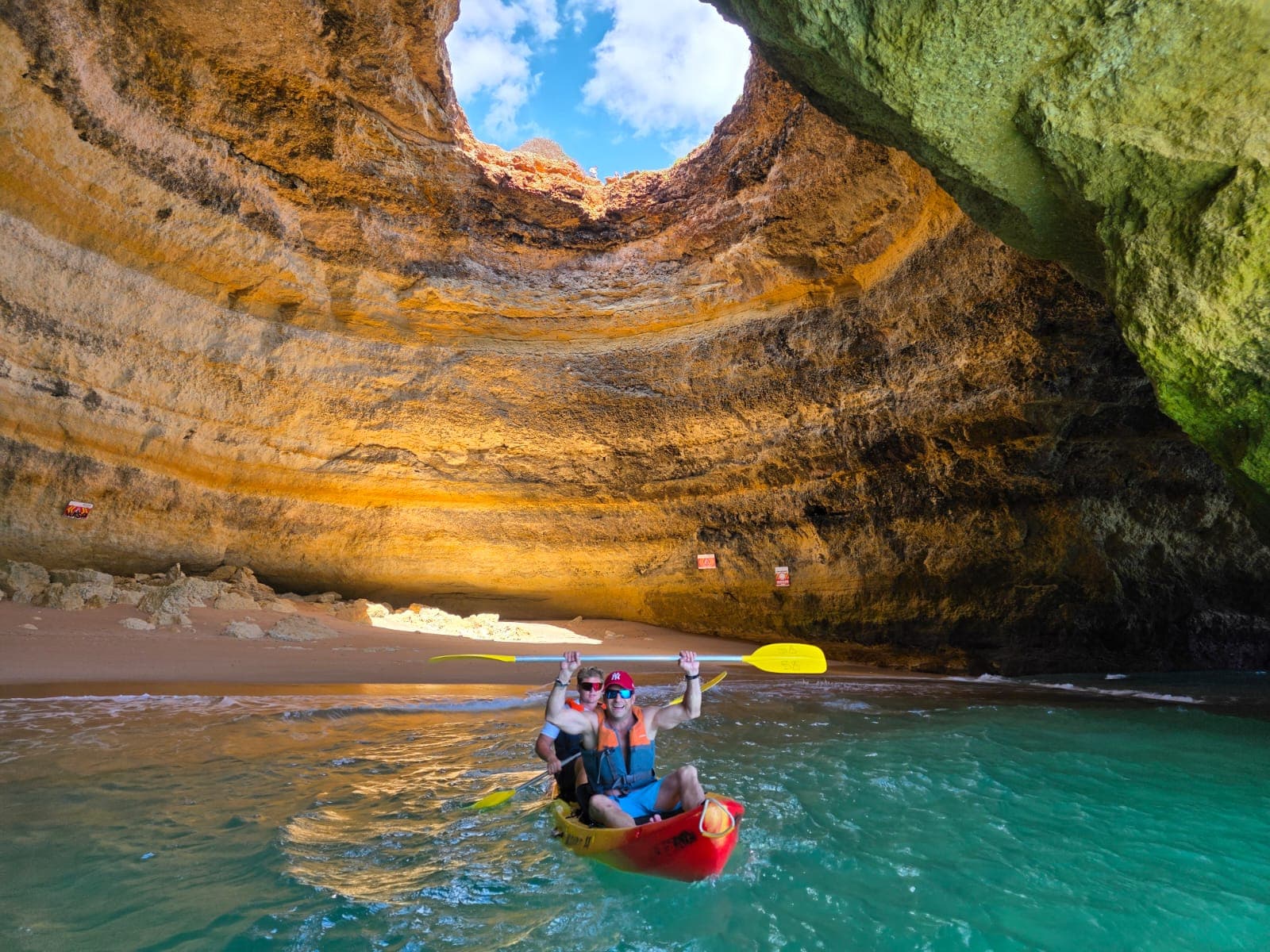 Kayak tour in Benagil cave