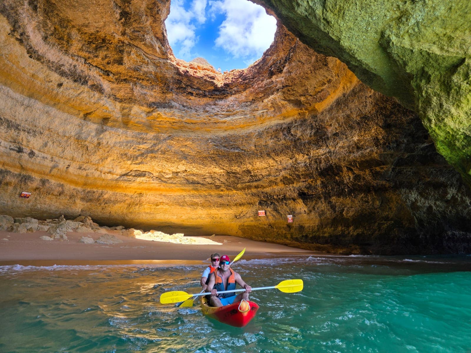 Kayak tour in Benagil cave