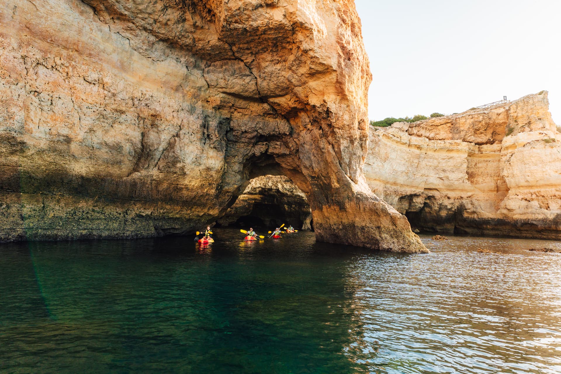 Kayak tour in Benagil cave