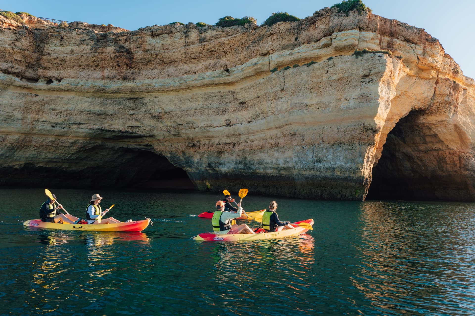 Kayak tour in Benagil cave