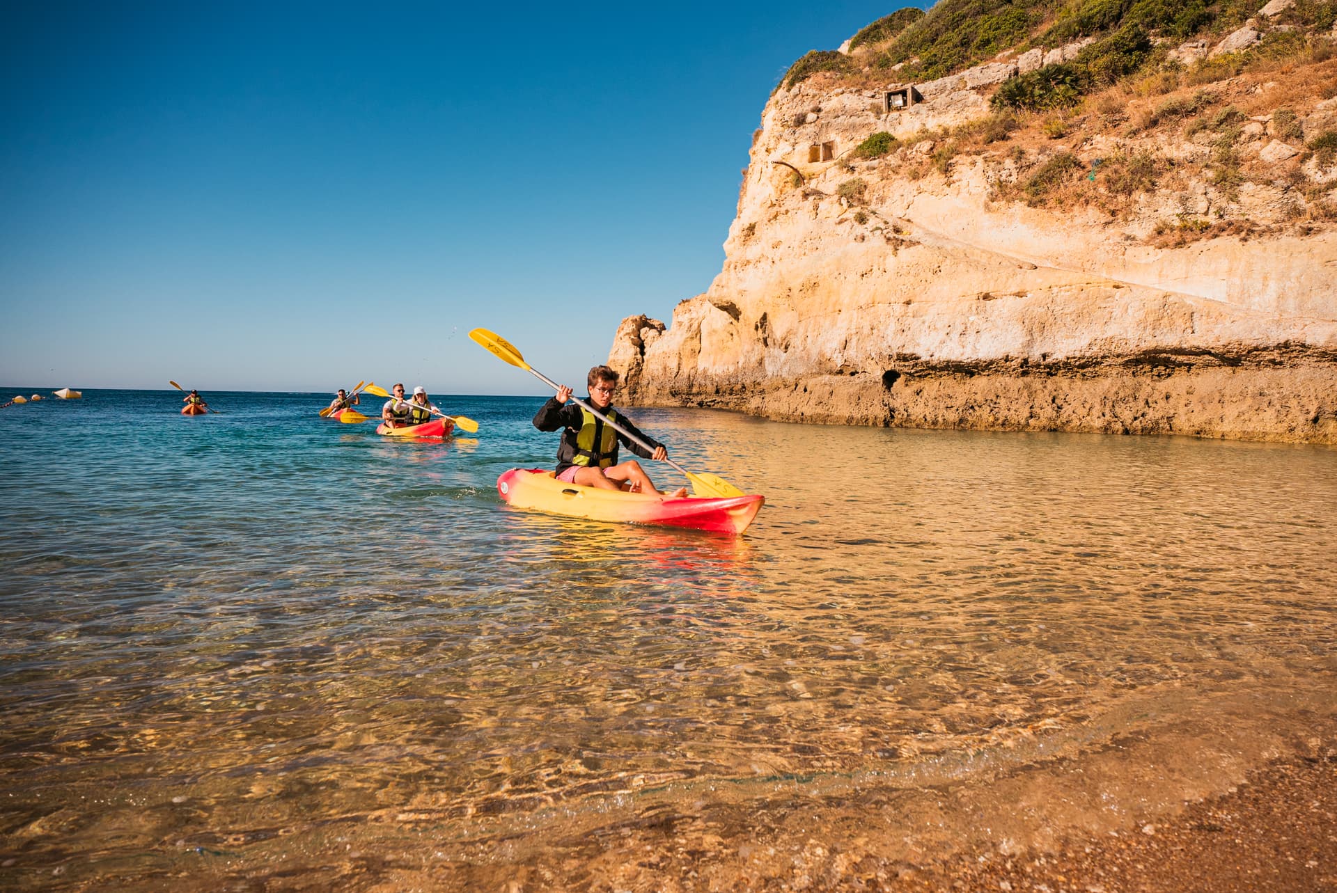 Kayak tour in Benagil cave